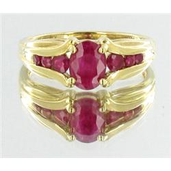 1.65ct Burma Ruby 10k Gold Ladies Ring (JEW-1501)