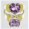 3.5ct Pink Amethyst 10k Gold Ladies Ring (JEW-239)