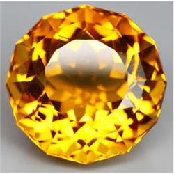 22.07ct Beautiful AAA Madeira Round Citrine   (GEM-16256)