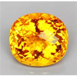 26.85ct Eye Clean  AAA Golden Yellow Oval Citrine (GEM-16315)