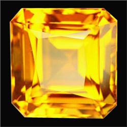 39.3ct Unheated Emerald Shape AAA Golden Yellow Citrine (GEM-16732)