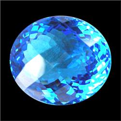 81.50ct Lovely Oval Swiss Blue AAA Topaz (GEM-16964)