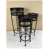 Image 1 : 3 Metal Plant Stands