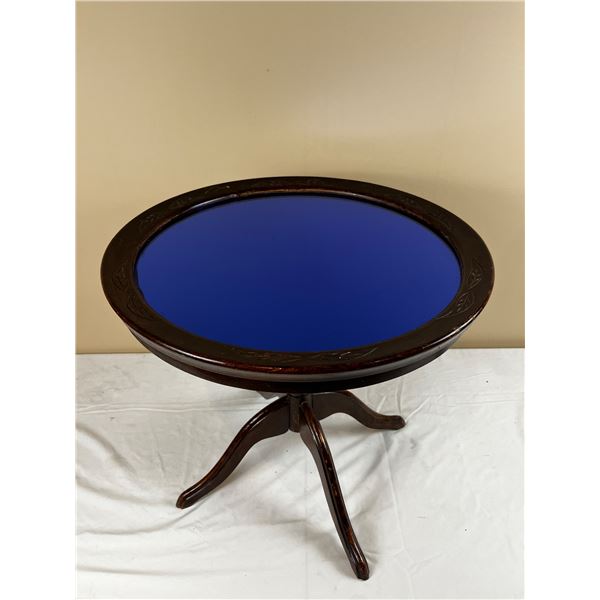 Vintage Blue Mirror Table