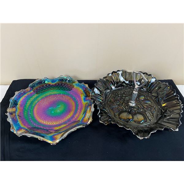 Carnival Glass Serving Platters