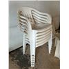 Image 2 : 6 Plastic Chairs & 3 Side Tables