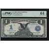 1899 $1 Black Eagle Silver Certificate PMG 64