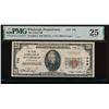 1929 $20 Pittsburgh PA National PMG 25