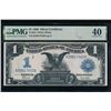 1899 $1 Black Eagle Silver Certificate PMG 40