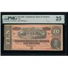 Image 1 : 1864 $10 T-68 Confederate PMG 25