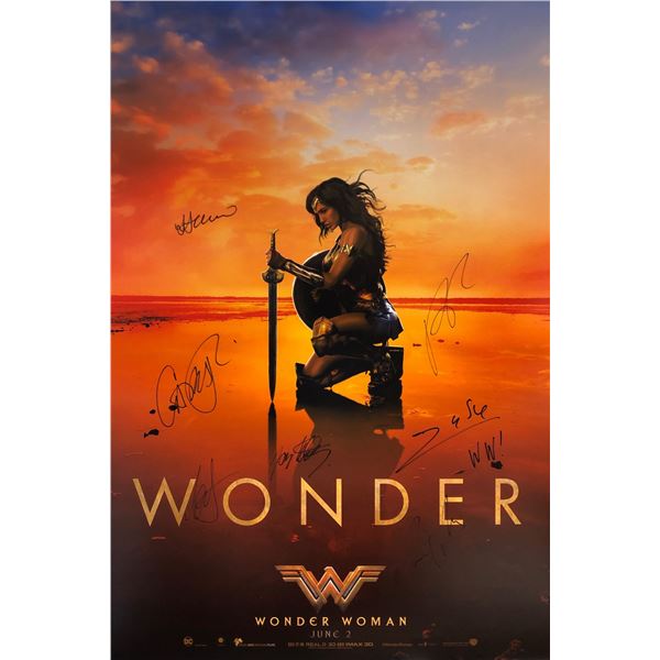 Wonder Woman Gal Gadot Signed Poster