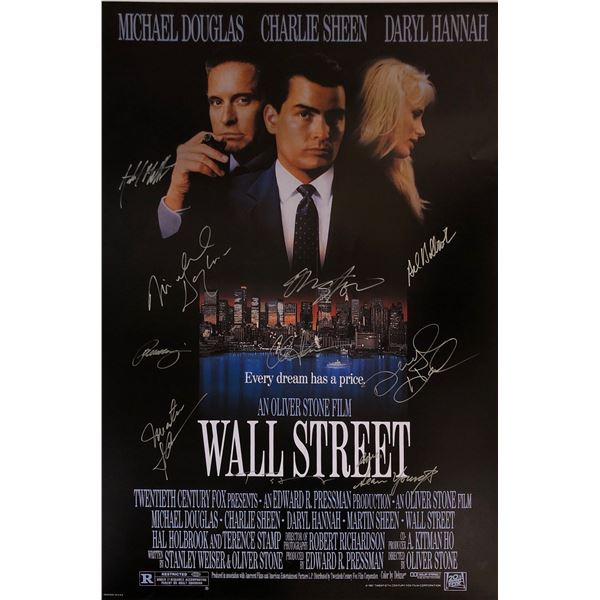 Wall Street Michael Douglas Signed Poster