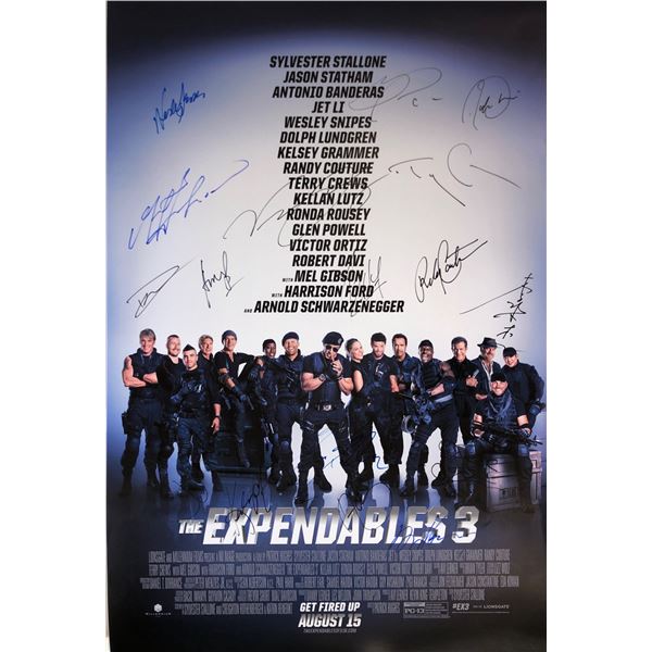 Expendable 3 Mel Gibson Signed Poster