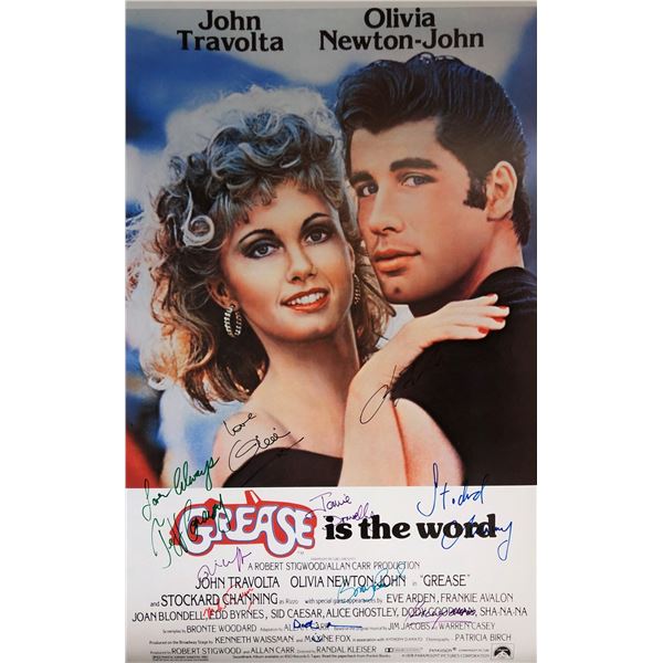 Grease John Travolta Signed Poster
