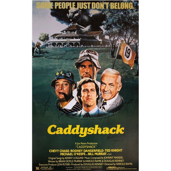 Caddyshack Chevy Chase Signed Poster