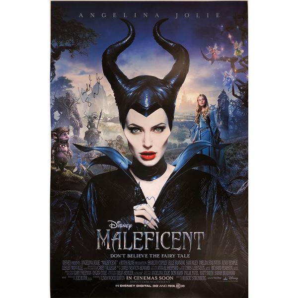 Maleficent Angelina Jolie Signed Poster