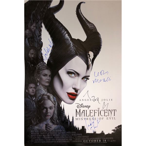 Maleficent 2 Angelina Jolie Signed Poster