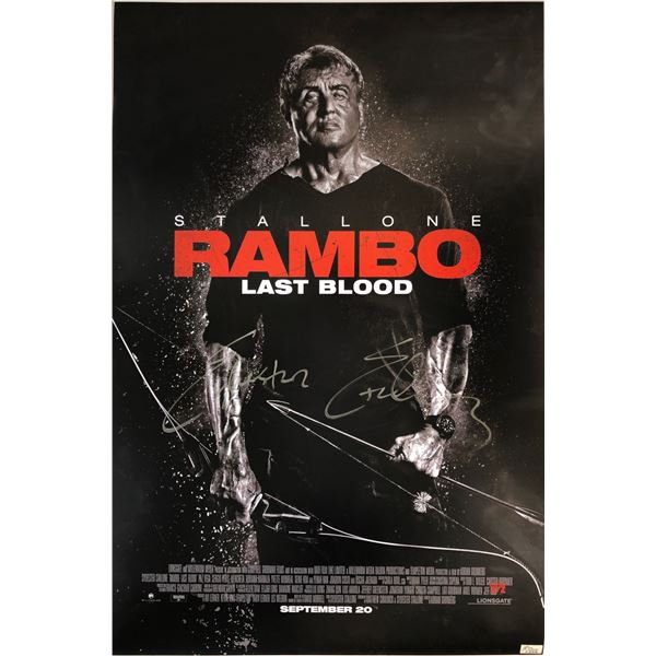 Rambo Sylvester Stallone Signed Poster