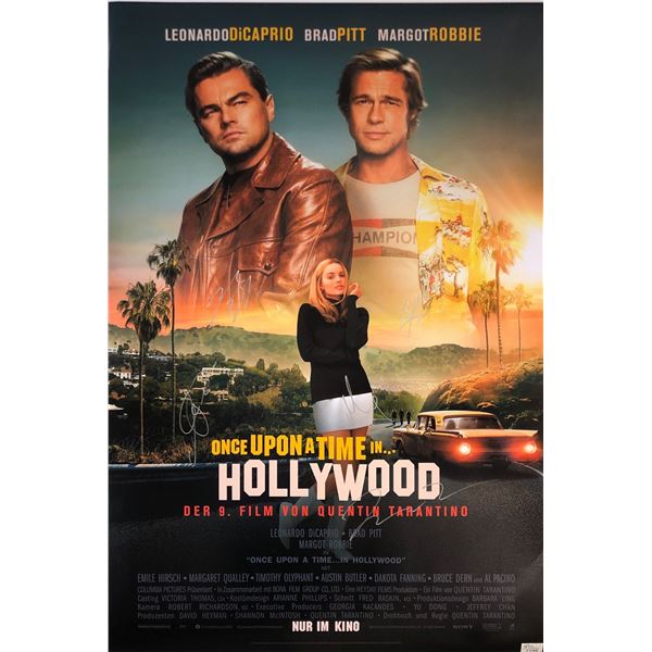 Once Upon a Time in Hollywood Signed Poster