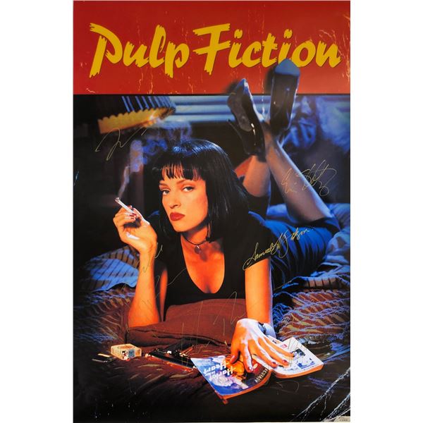 Pulp Fiction Uma Thurman Signed Poster