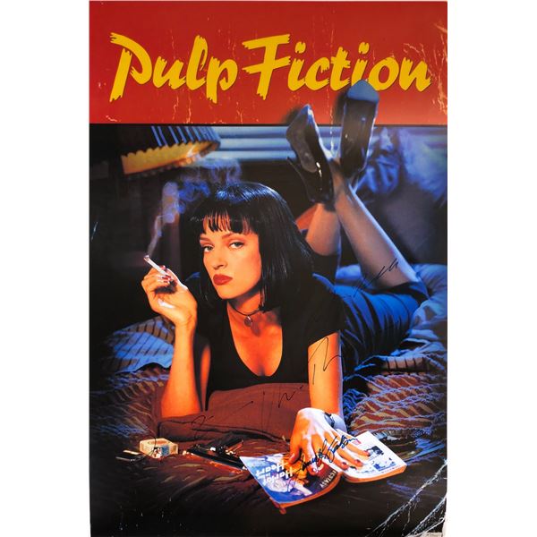 Pulp Fiction Uma Thurman Signed Poster