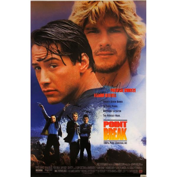 Point Break Keanu Reeves Signed Poster