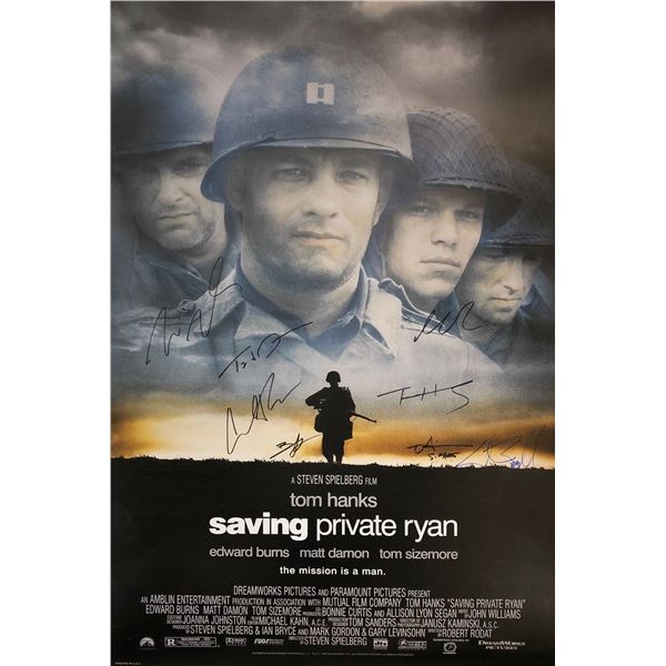 Saving Pirate Ryan Tom Hanks Signed Poster