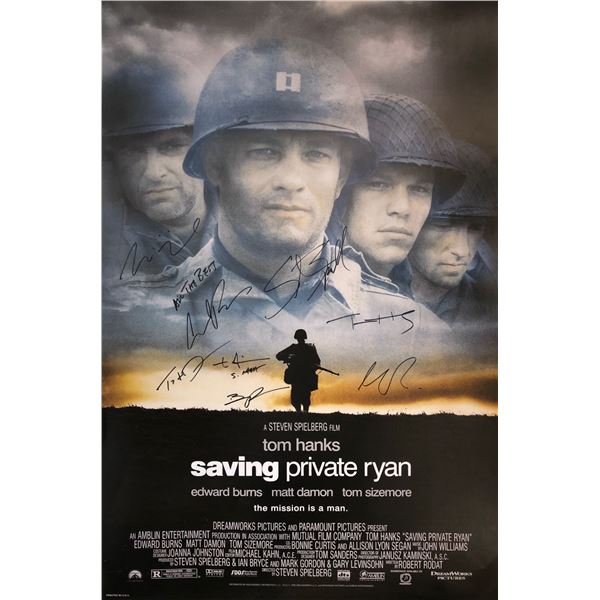 Saving Pirate Ryan Tom Hanks Signed Poster