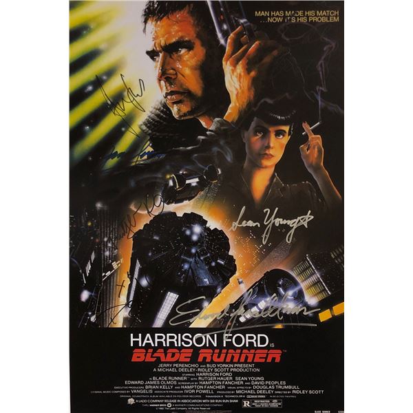 Blade Runner Harrison Ford Signed Poster