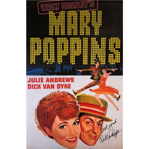 Mary Poppins Julie Andrews Signed Poster