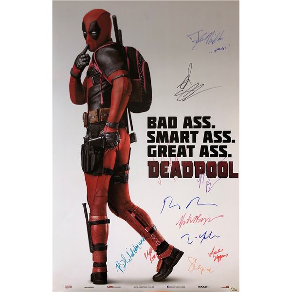 Deadpool Ryan Reynolds Signed Poster