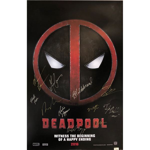 Deadpool Ryan Reynolds Signed Poster