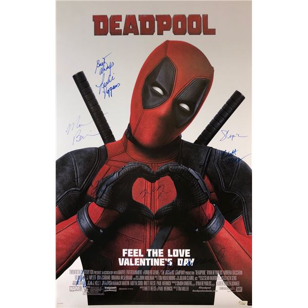 Deadpool Ryan Reynolds Signed Poster
