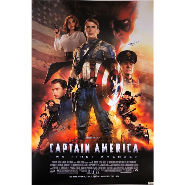 Captain America First Avenger Signed Poster