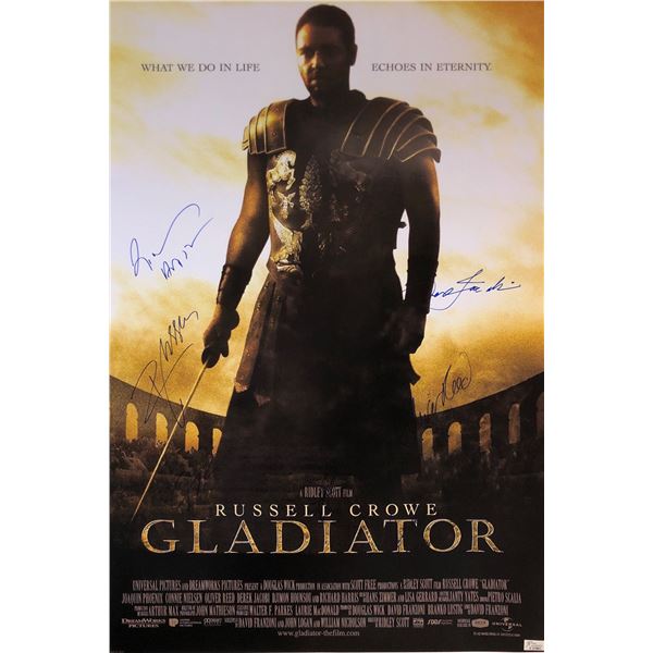 Gladiator Russell Crowe Signed Poster