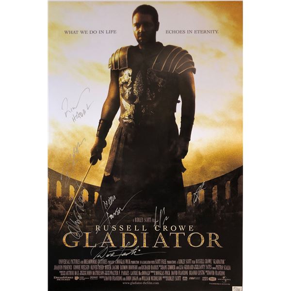 Gladiator Russell Crowe Signed Poster