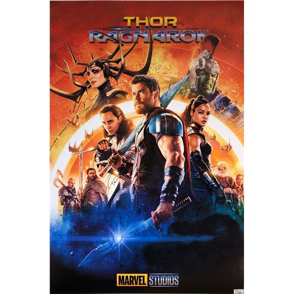Thor Ragnarok Chris Hemsworth Signed Poster