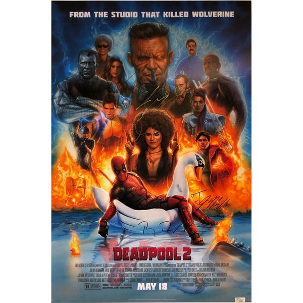 Deadpool 2 Ryan Reynolds Signed Poster