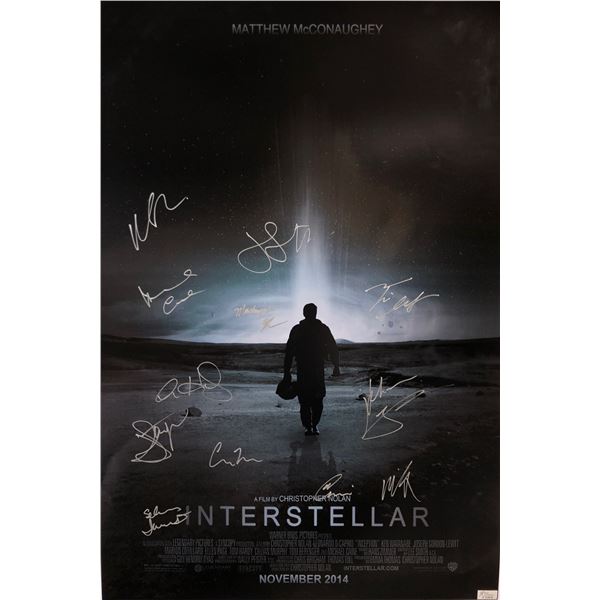 Interstellar Christopher Nolan Signed Poster