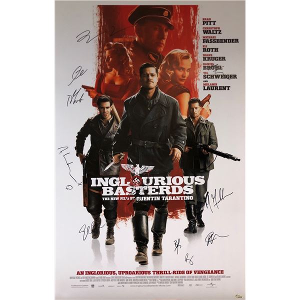 Inglourious Basterds Brad Pitt Signed Poster