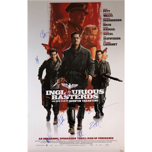 Inglourious Basterds Brad Pitt Signed Poster