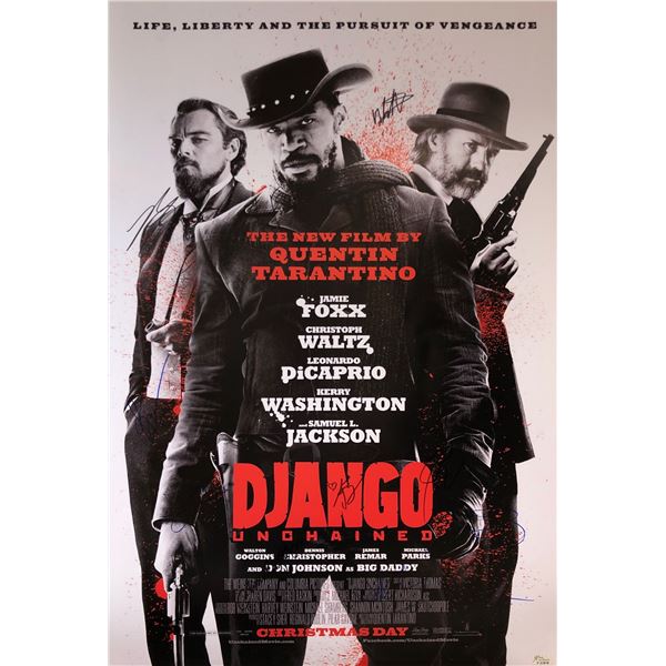 Django Leonardo DiCaprio Signed Poster