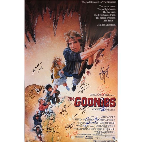 Goonies Sean Astin Signed Poster