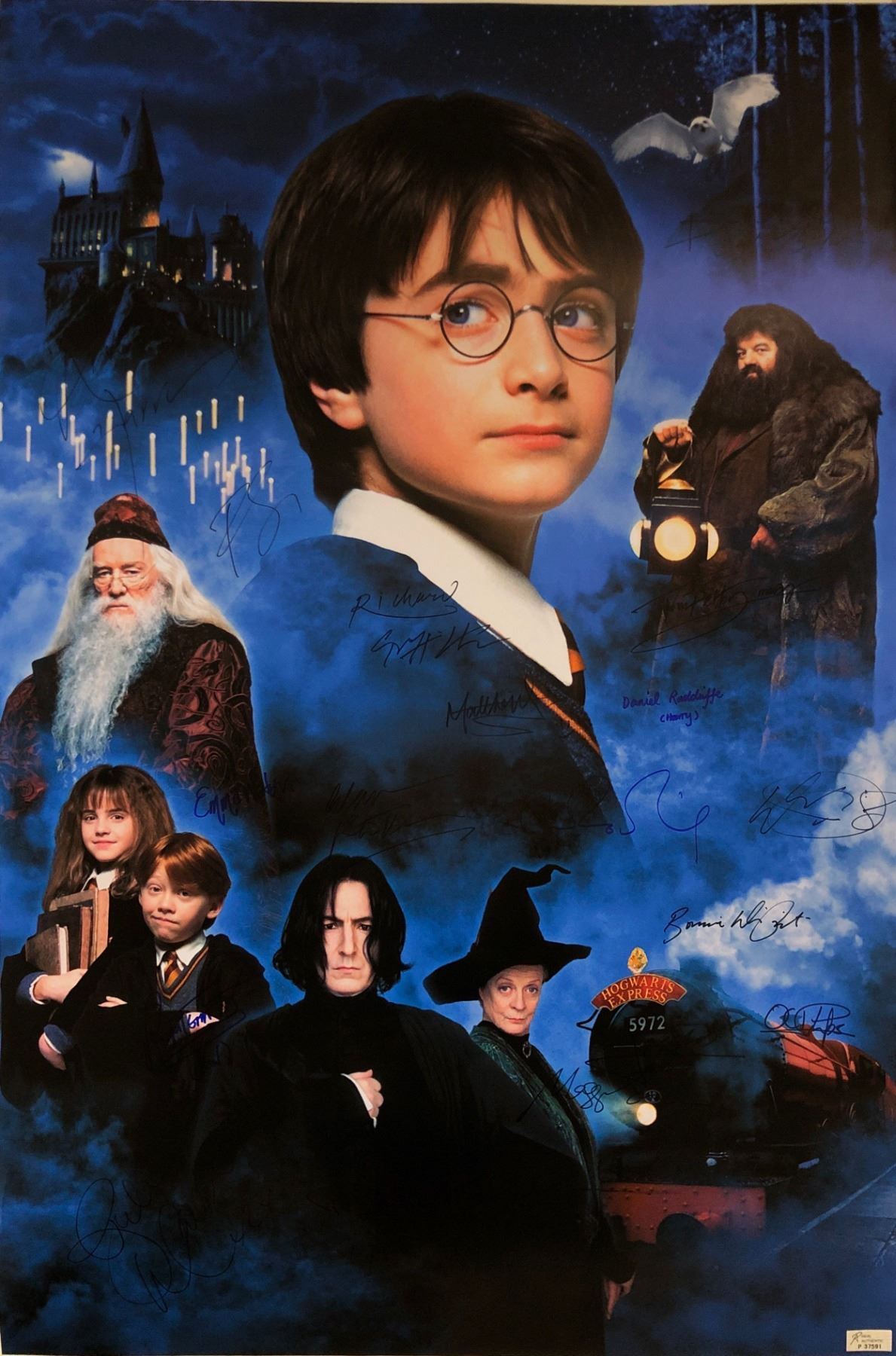 Harry Potter Philosopher Stone Signed Poster