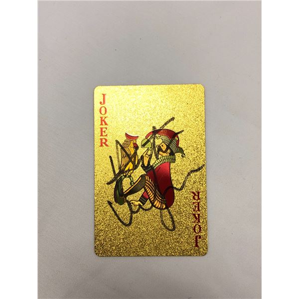 Heath Ledger Signd Poker Card
