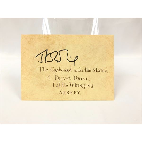 Harry Potter JK Rowling Signd Letter