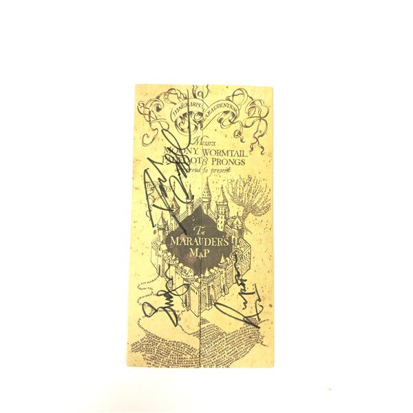 Harry Potter Daniel Emma Signd Map