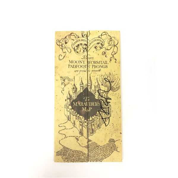 Harry Potter JK Rowling Signd Map