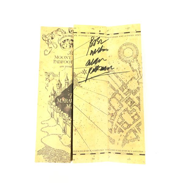 Harry Potter Alan Rickman Signd Map