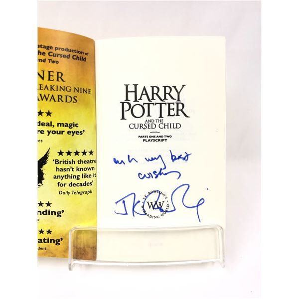 Harry Potter JK Signed Cursed Child Book